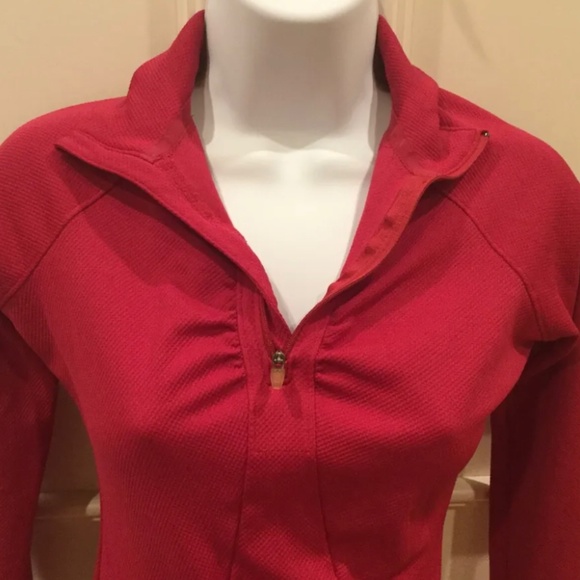 Alpine Design Fleece Women's Pullover Size XS Cranberry 1/4 Zip Long Sleeve - Picture 5 of 12